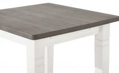 maison bleue Esstisch massiv Florian | Weiß / Grau ca. 78x78 cm -Tischety Verkaufe 13300145 5 202108130002