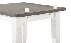 maison bleue Esstisch massiv Florian | Weiß / Grau ca. 78x78 cm -Tischety Verkaufe 13300145 7 202108130002