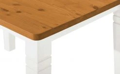 maison bleue Esstisch massiv Florian | Weiß / bernsteinfarben ca. 120x78 cm -Tischety Verkaufe 13300147 3 202108130002