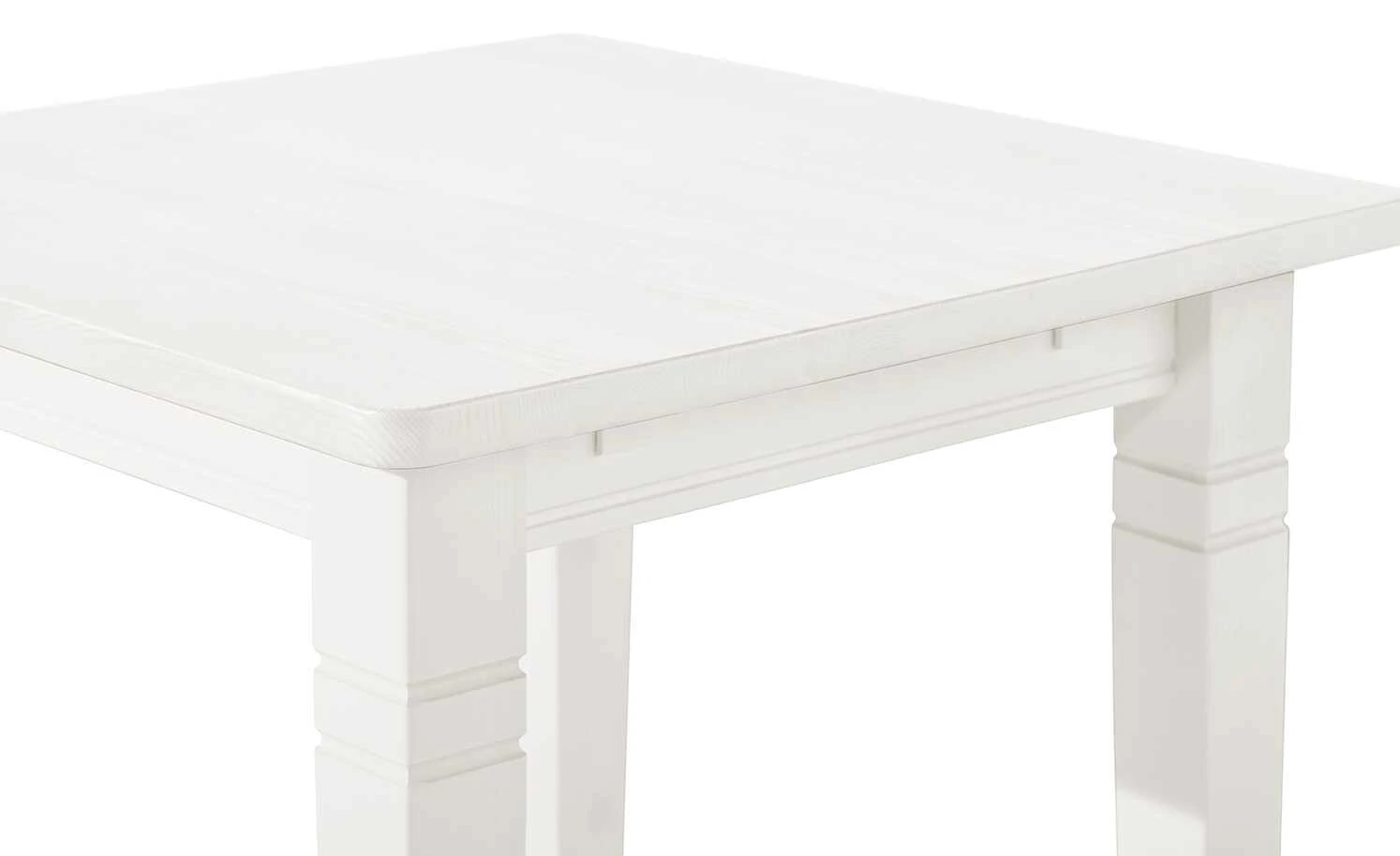 maison bleue Esstisch massiv Florian | Weiß ca. 78x78 cm 4 maison bleue Esstisch massiv Florian | Weiß ca. 78x78 cm – Bild 2