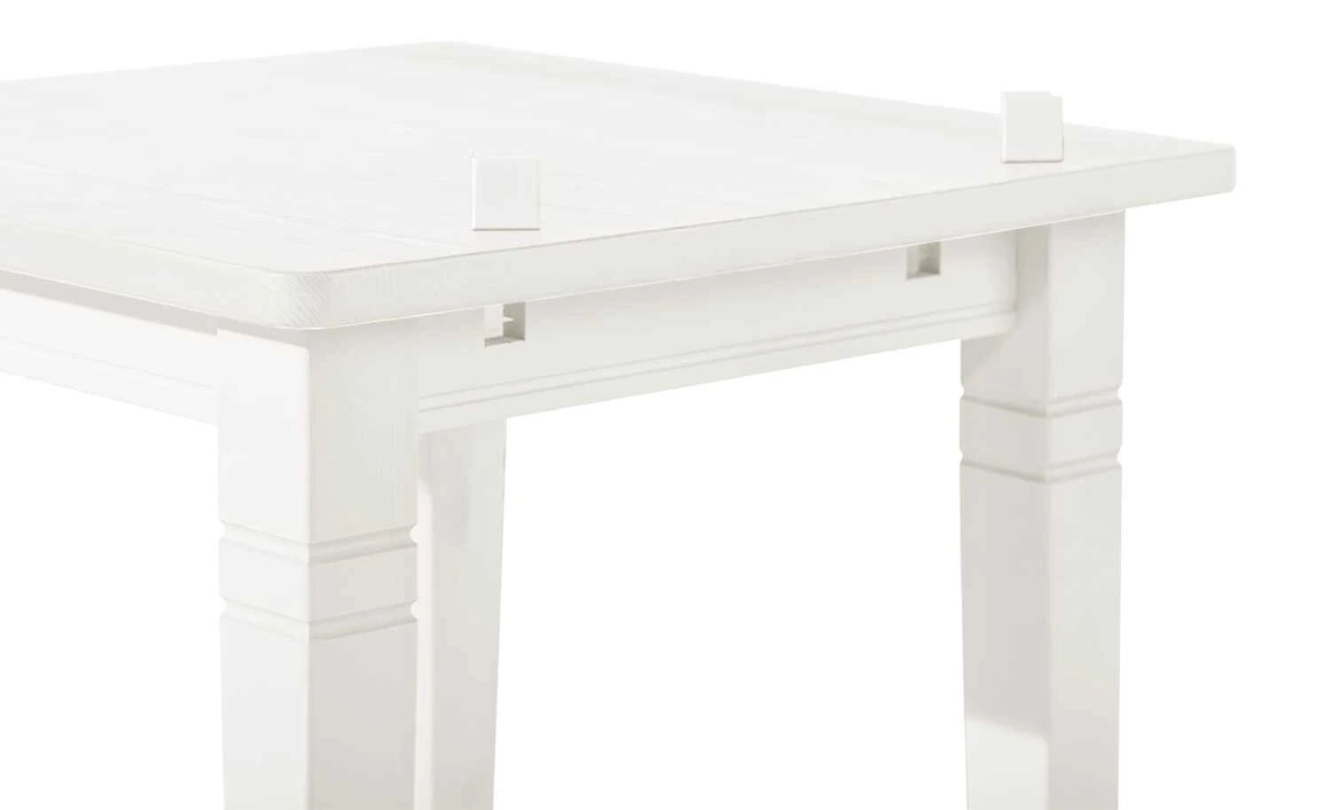 maison bleue Esstisch massiv Florian | Weiß ca. 78x78 cm 8 maison bleue Esstisch massiv Florian | Weiß ca. 78x78 cm – Bild 6