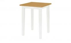 maison bleue Bartisch massiv Florian | Weiß / laugenfarben 78|cm