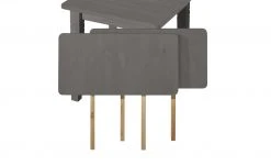 maison bleue Ansteckplatte, 1-teilig Florian | Grau Ausführung 2 (passend zu Tisch mit Breite 90 cm)