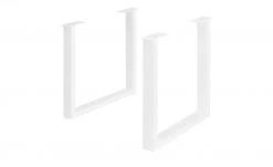 Tischgestell Tuxa massiv | Weiß U-Form (mittel)