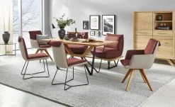 KOINOR Esstisch massiv mit Baumkante Schwof | 180|cm