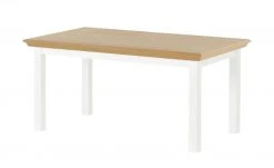 maison bleue Esstisch Petit Chalet | Weiß / Asteiche ausziehbar