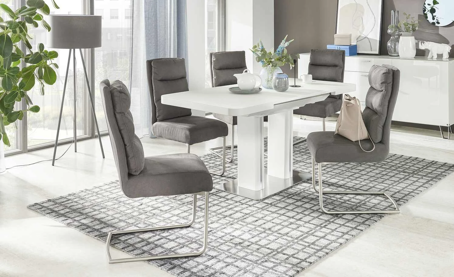 Esstisch ausziehbar Tizian | Weiß 3 Esstisch ausziehbar Tizian | Weiß