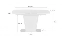 Esstisch ausziehbar Damian | 140x90 -Tischety Verkaufe 13306675 7 202111302236