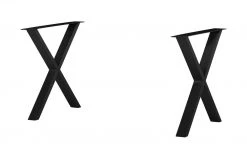 Tischgestell Comida | Schwarz Gestell X-förmig