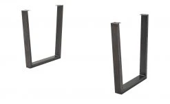 Dine + Mine Tischgestell SigNature One | Antikgrau Trapez-Form