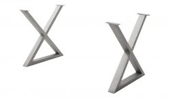 Dine + Mine Tischgestell SigNature One | Edelstahl X-Form