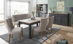 Esstisch ausziehbar Varese | Asteiche (Nachbildung) / Graphitgrau -Tischety Verkaufe 13307568 15 201908072233