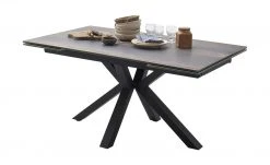 Keramik-Säulentisch ausziehbar Nora | Holzoptik Barrique Schwarz -Tischety Verkaufe 13308137 3 202007240819