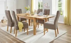 Esstisch mit Ansteckplatten Tilo | Wildeiche