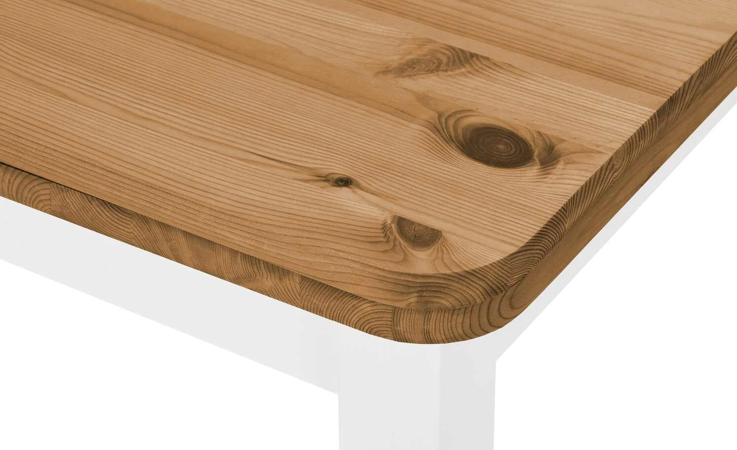 maison bleue Esstisch massiv Carina | 77|cm Weiß / laugenfarbig 4 maison bleue Esstisch massiv Carina | 77|cm Weiß / laugenfarbig – Bild 2