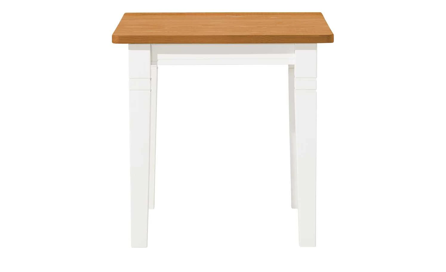 maison bleue Esstisch massiv Florian | Weiß / bernsteinfarben ca. 78x78 cm 7 maison bleue Esstisch massiv Florian | Weiß / bernsteinfarben ca. 78x78 cm – Bild 5