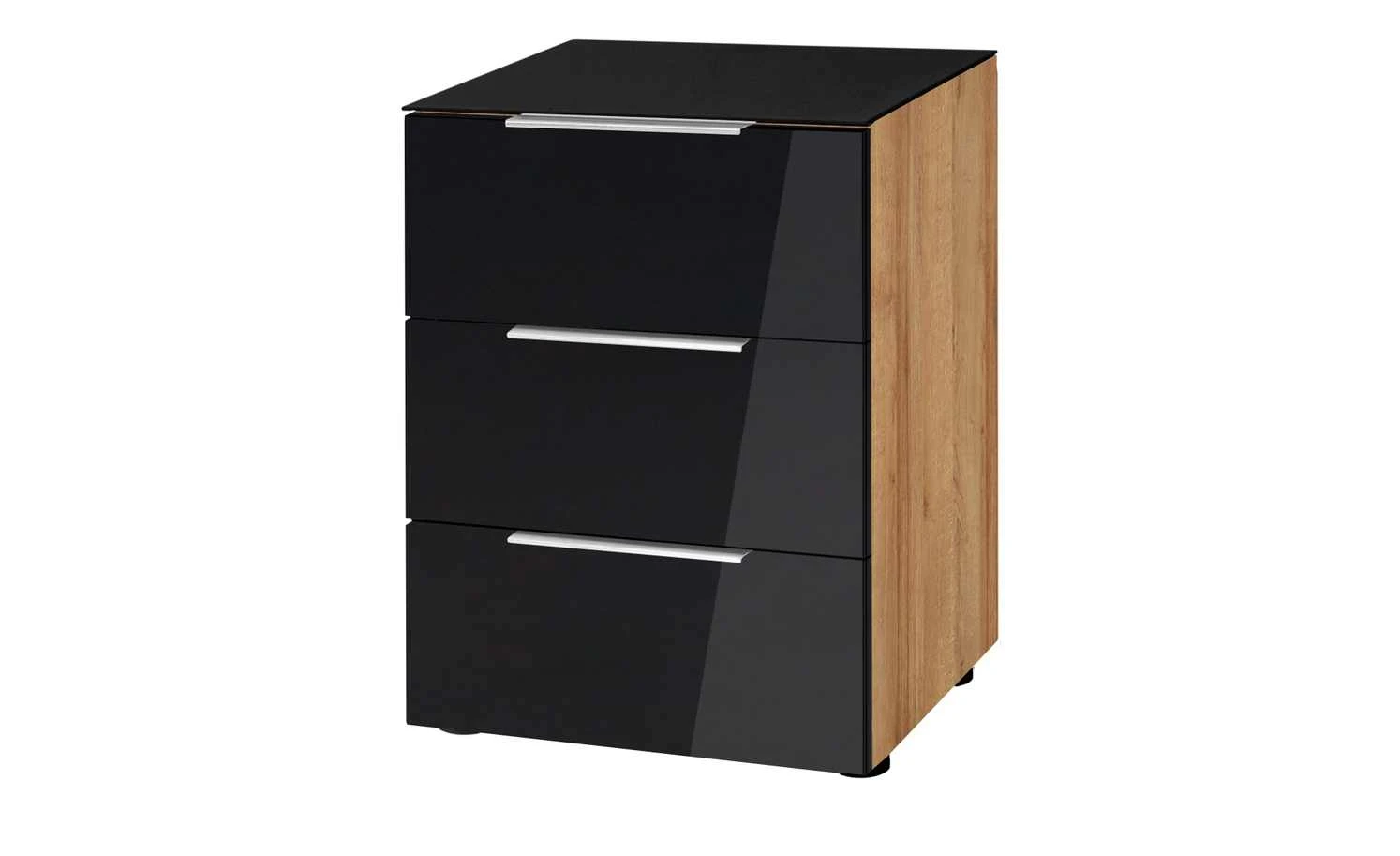 Nachtkommode Vitreo | Eiche Riviera (Nachbildung) / Anthrazit Abdeckplatte mit zusätzlichem Glas 3 Nachtkommode Vitreo | Eiche Riviera (Nachbildung) / Anthrazit Abdeckplatte mit zusätzlichem Glas