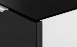 Nachtkommode Vitreo | Weiß / Anthrazit Abdeckplatte mit zusätzlichem Glas -Tischety Verkaufe 13340380 3 201901221138