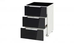 Nachtkommode Vitreo | Weiß / Anthrazit Abdeckplatte mit zusätzlichem Glas -Tischety Verkaufe 13340380 6 201901221138