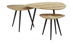 Beistelltisch, 3er-Set Flower