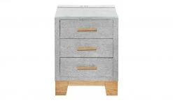 uno Nachtkommode mit LED-Beleuchtung und USB-Anschluss Bene | Hellgrau -Tischety Verkaufe 14122147 1 202204042233