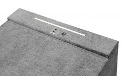 uno Nachtkommode mit LED-Beleuchtung und USB-Anschluss Bene | Dunkelgrau -Tischety Verkaufe 14122149 1 202204051233