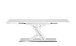 Berger & Rath Säulentisch ausziehbar Trix | Weiß-Creme 180|cm -Tischety Verkaufe 14302222 5 202103042233