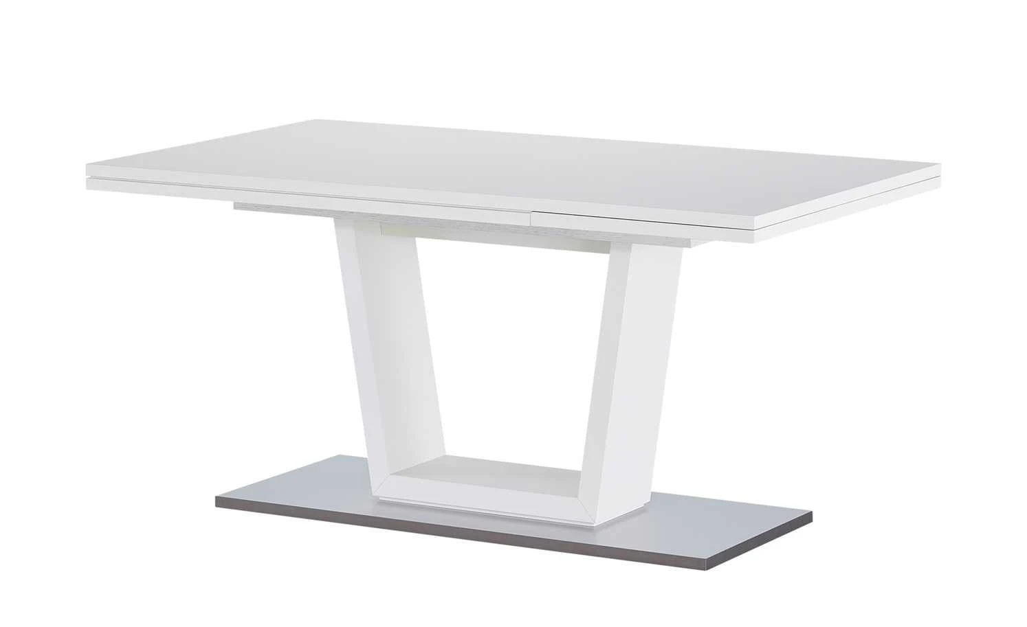 Berger & Rath Säulentisch ausziehbar Trix | Weiß-Creme 160|cm 3 Berger & Rath Säulentisch ausziehbar Trix | Weiß-Creme 160|cm