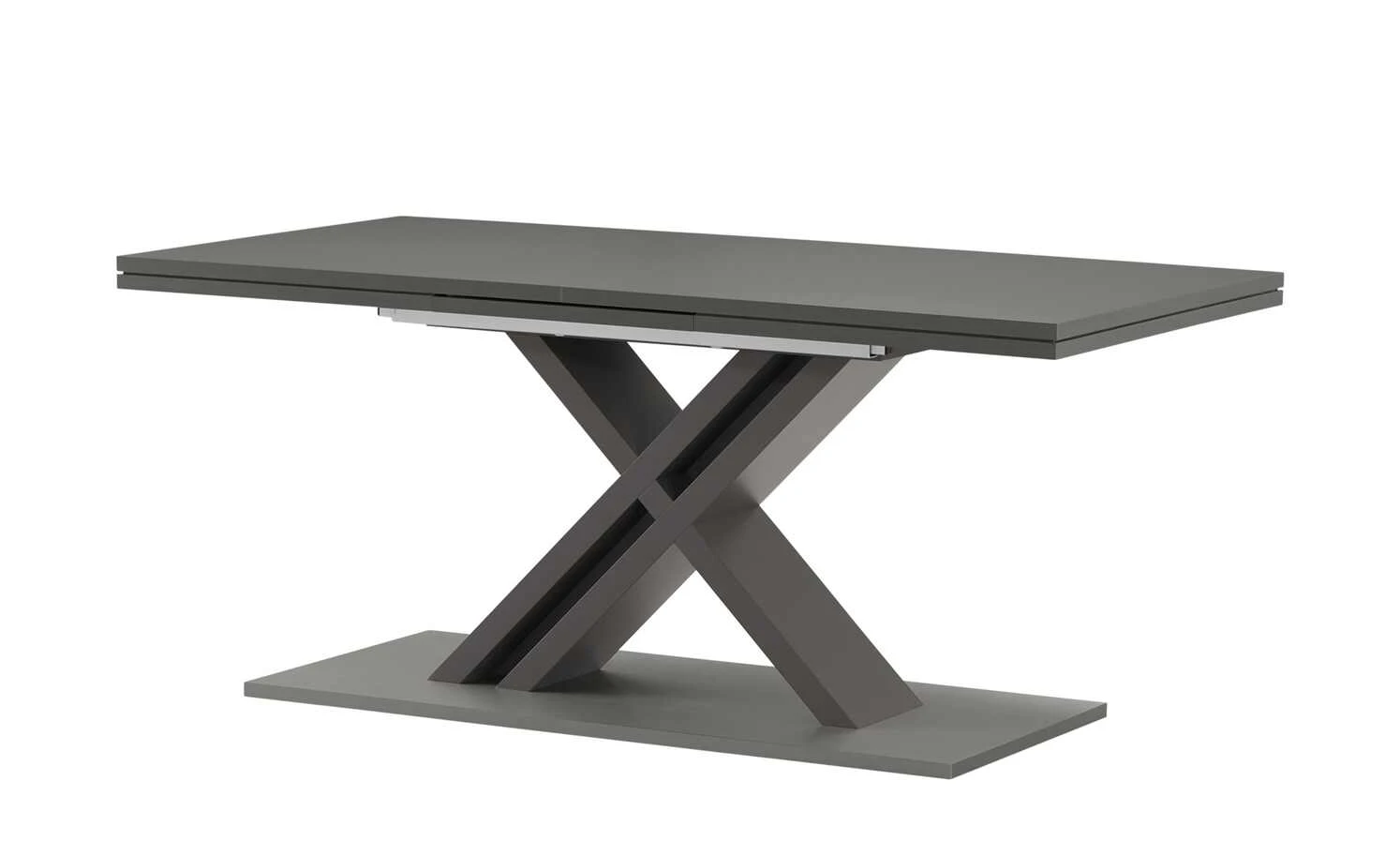 Berger & Rath Säulentisch ausziehbar Trix | Anthrazit 180|cm 3 Berger & Rath Säulentisch ausziehbar Trix | Anthrazit 180|cm