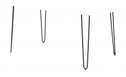 Tischgestell Tuxa massiv | Schwarz Haarnadel