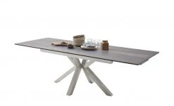 Keramik-Säulentisch ausziehbar Nora | Holzoptik Barrique Edelstahl -Tischety Verkaufe 14303159 5 202102251236