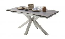 Keramik-Säulentisch ausziehbar Nora | Holzoptik Barrique Edelstahl -Tischety Verkaufe 14303159 7 202102251236