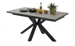 Keramik-Säulentisch ausziehbar Nora | Anthrazit Schwarz -Tischety Verkaufe 14303161 2 202101272237