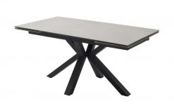 Keramik-Säulentisch ausziehbar Nora | Hellgrau Schwarz -Tischety Verkaufe 14303162 2 202007240819