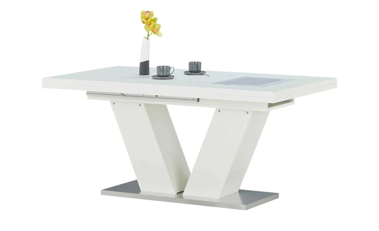 Esstisch ausziehbar Marius | Weiß 11 Esstisch ausziehbar Marius | Weiß – Bild 9
