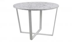 Esstisch Adrian | Marmor Weiß (Nachbildung) / Weiß