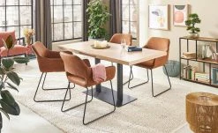 Kulissentisch ausziehbar Kris | Asteiche (Nachbildung) / Schwarz -Tischety Verkaufe 14305282 2 202103311241