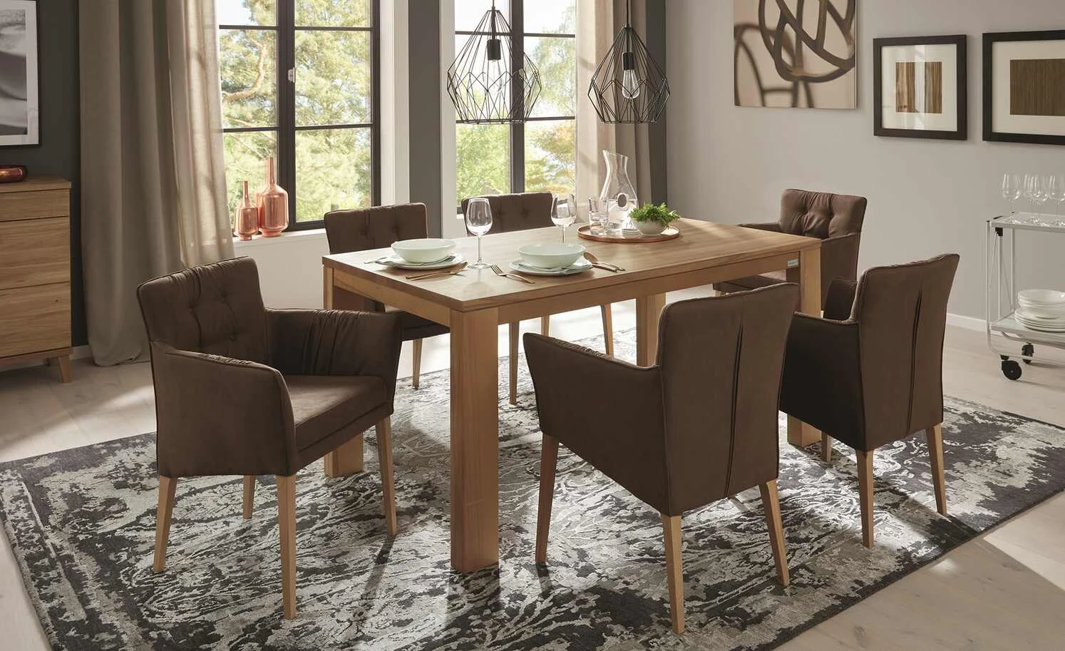 Wohnwert Esstisch ausziehbar Der Filigrane | 160|cm Massivholz 3 Wohnwert Esstisch ausziehbar Der Filigrane | 160|cm Massivholz