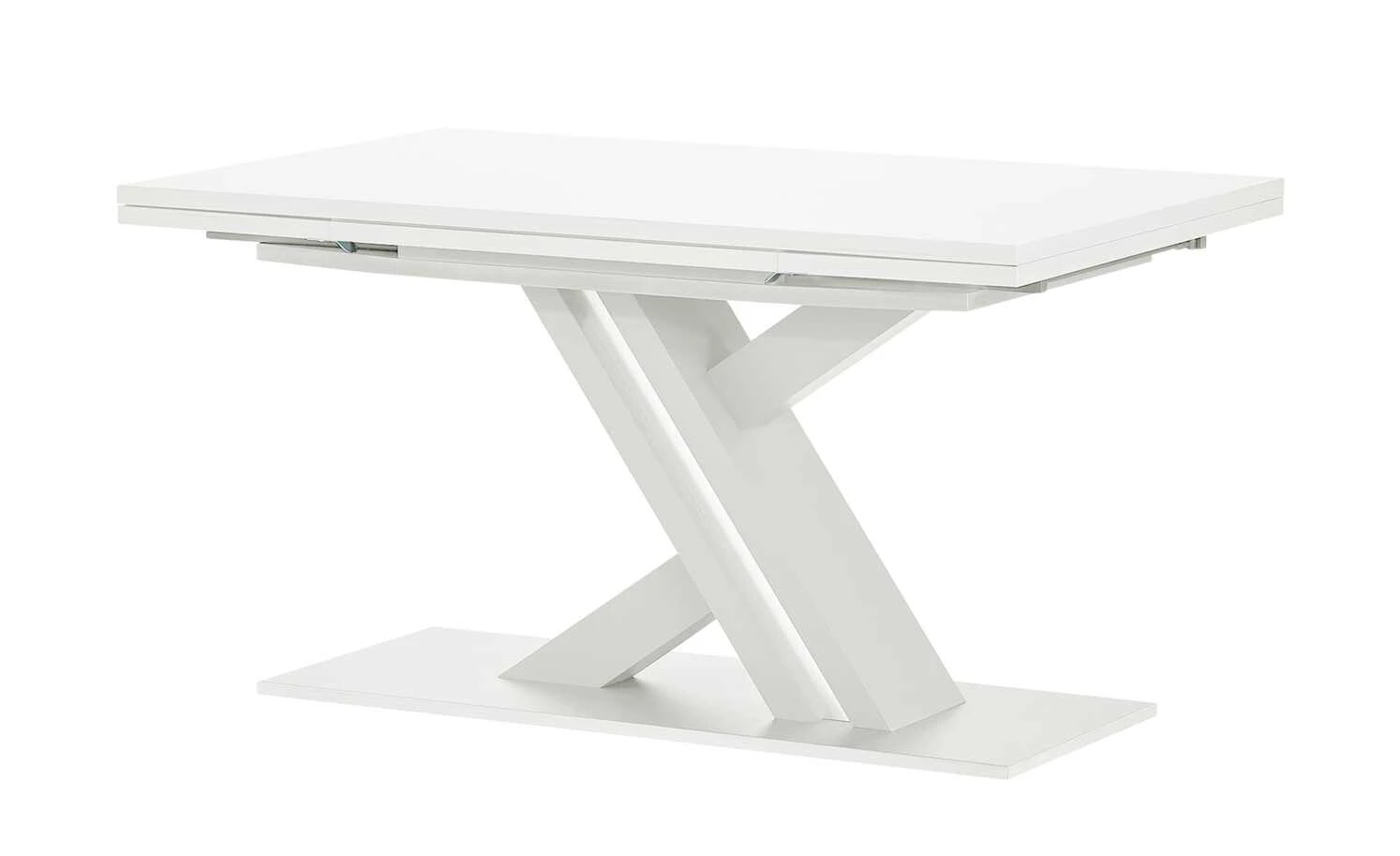 Berger & Rath Säulentisch ausziehbar Trix | Weiß-Creme 140|cm 3 Berger & Rath Säulentisch ausziehbar Trix | Weiß-Creme 140|cm