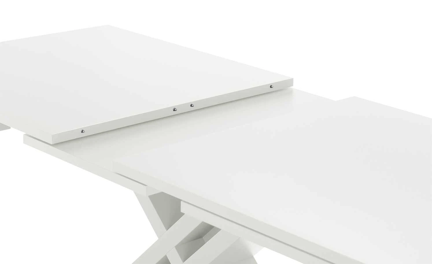 Berger & Rath Säulentisch ausziehbar Trix | Weiß-Creme 160|cm 6 Berger & Rath Säulentisch ausziehbar Trix | Weiß-Creme 160|cm – Bild 4