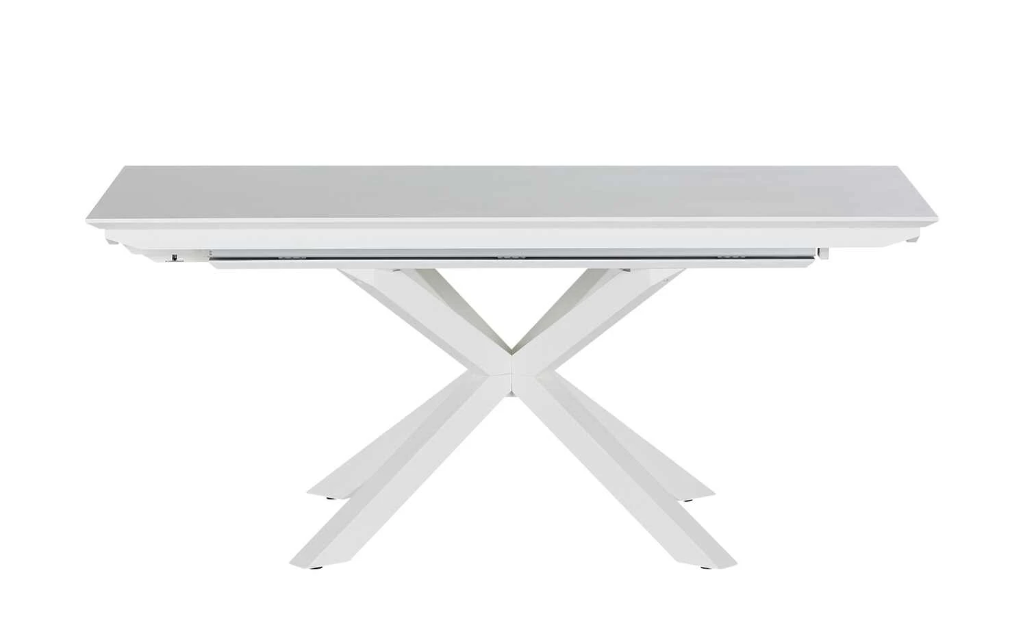 Berger & Rath Säulentisch ausziehbar Xeno | Weiß - Creme 160|cm 6 Berger & Rath Säulentisch ausziehbar Xeno | Weiß - Creme 160|cm – Bild 4