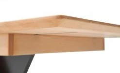 Säulentisch ausziehbar Balu | X-Säule Kernbuche Schwarz-Grau 140|cm -Tischety Verkaufe 14307490 4 202102102233