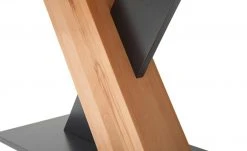 Säulentisch ausziehbar Balu | X-Säule Kernbuche Schwarz-Grau 140|cm -Tischety Verkaufe 14307490 5 202102102233