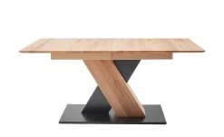 Säulentisch ausziehbar Balu | X-Säule Kernbuche Schwarz-Grau 140|cm -Tischety Verkaufe 14307490 6 202102102233