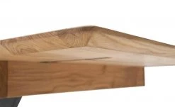 Säulentisch ausziehbar Balu | X-Säule Wildeiche Schwarz-Grau 140|cm -Tischety Verkaufe 14307491 1 202102102232