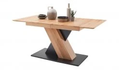 Säulentisch ausziehbar Balu | X-Säule Kernbuche Schwarz-Grau 180|cm -Tischety Verkaufe 14307492 5 202102102232