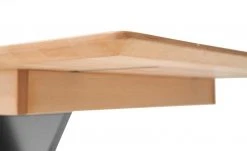 Säulentisch ausziehbar Balu | X-Säule Kernbuche Grau-aluminiumfarben 180|cm -Tischety Verkaufe 14307495 4 202102102232