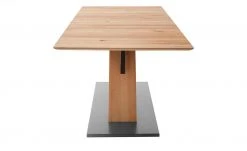 Säulentisch ausziehbar Balu | X-Säule Kernbuche Grau-aluminiumfarben 180|cm -Tischety Verkaufe 14307495 6 202102102232