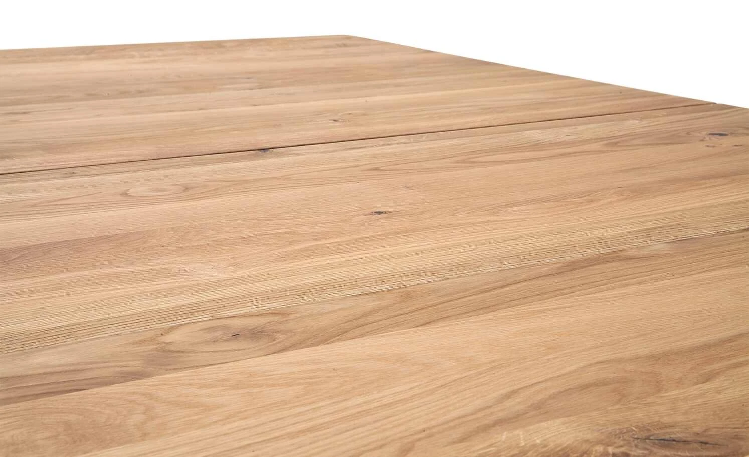 Säulentisch ausziehbar Balu | U-Säule Wildeiche Schwarz-Grau 180|cm 4 Säulentisch ausziehbar Balu | U-Säule Wildeiche Schwarz-Grau 180|cm – Bild 2