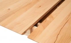 Säulentisch ausziehbar Balu | U-Säule Kernbuche Grau-aluminiumfarben 140|cm -Tischety Verkaufe 14307501 3 202102102233